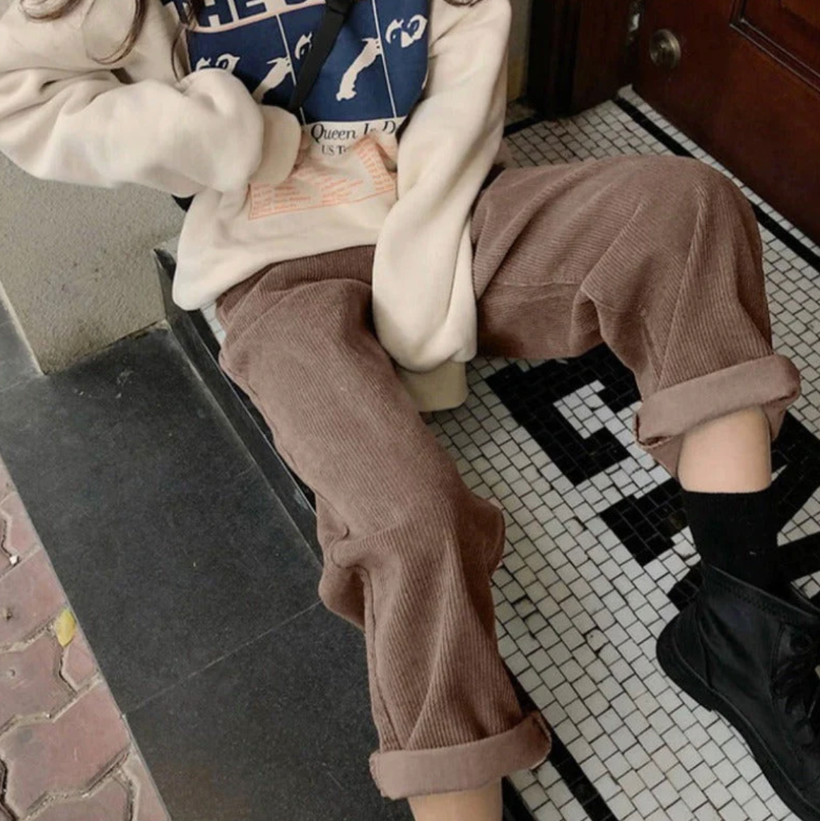 Emma | Stilfulde fløjlsbukser