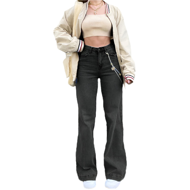 Rhea – Vaqueros clásicos de talle medio con corte atemporal