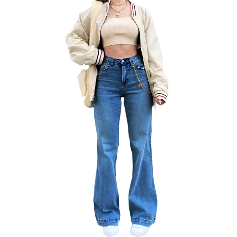 Rhea – Vaqueros clásicos de talle medio con corte atemporal