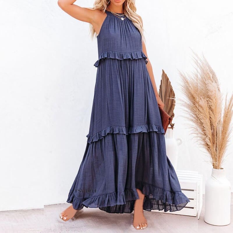 Celine - Vestido maxi de verano casual