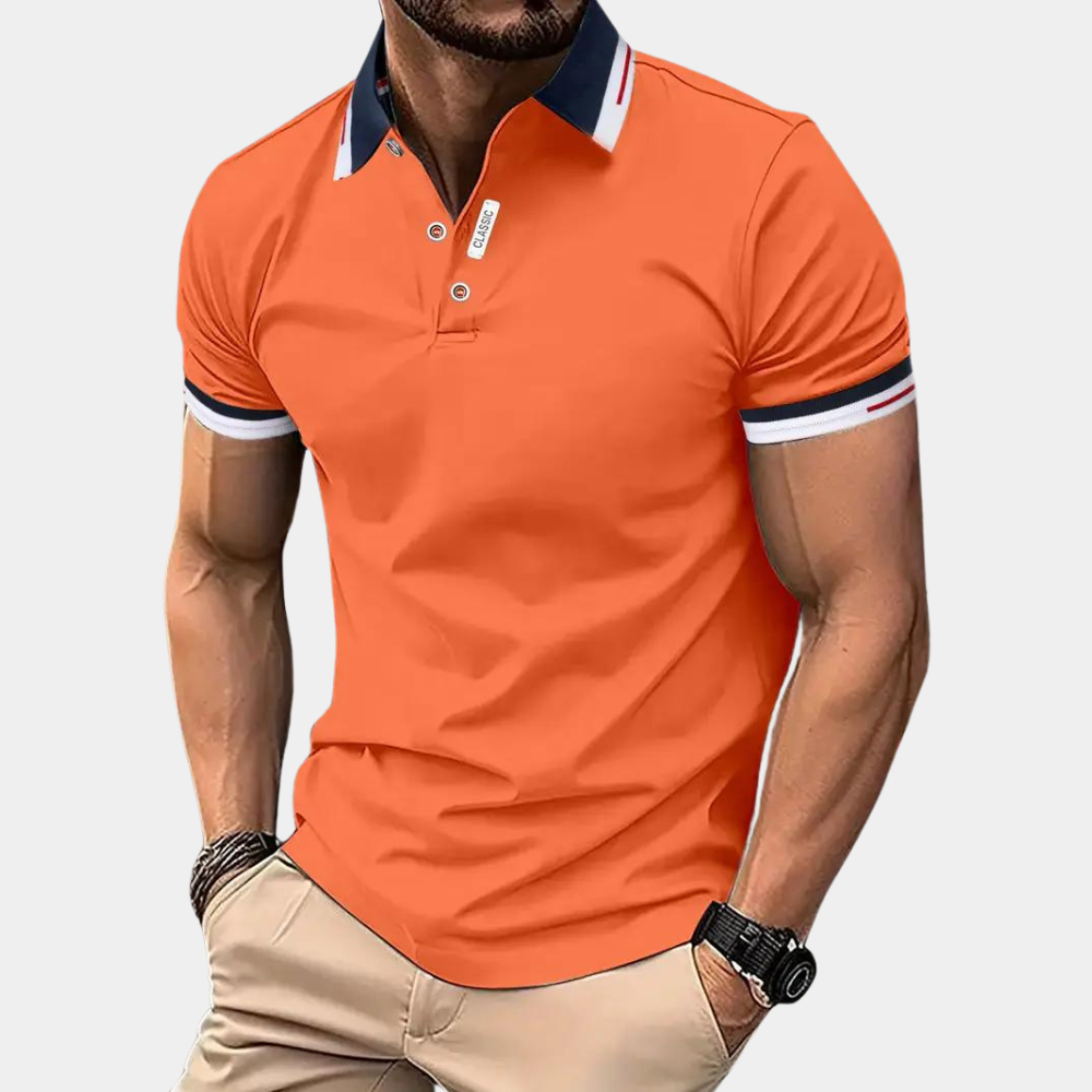 Felix-Fitted camiseta polo de manga corta