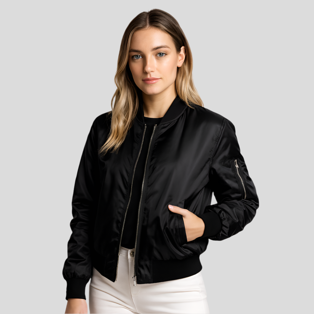 Leichter Damen-Fliegerjacke Sommer – Eleganter Kurzer Mantel