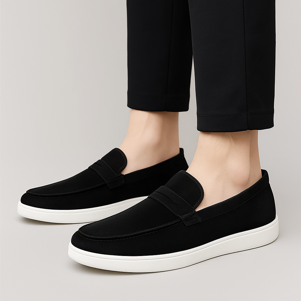 Boston Penny Loafer til mænd – Tidløs stil med en polstret indersål