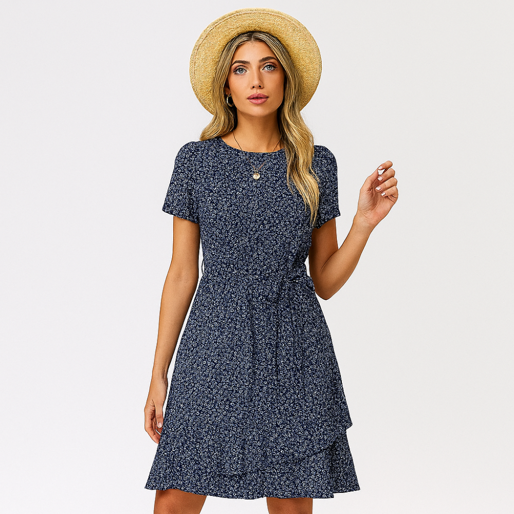 Leichte Sommerkleid – Bequemer Schnitt mit elastischem Bund