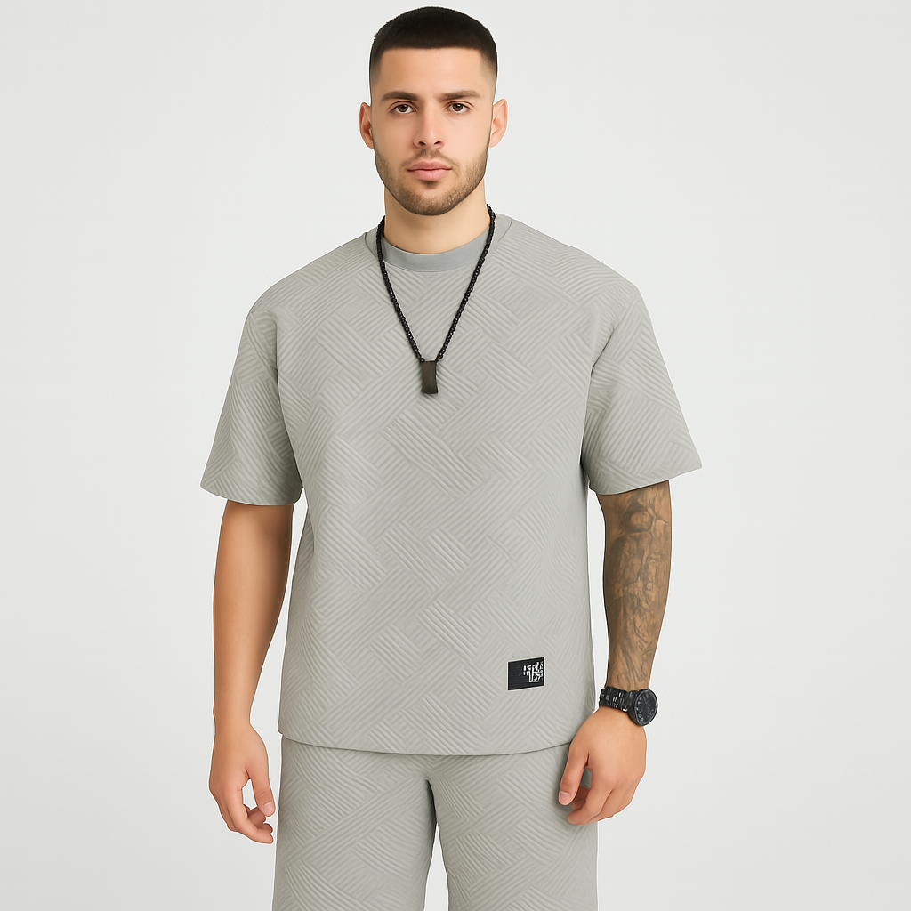 Herren Sommer Casual Set – Kurzarm-Poloshirt & passende Shorts