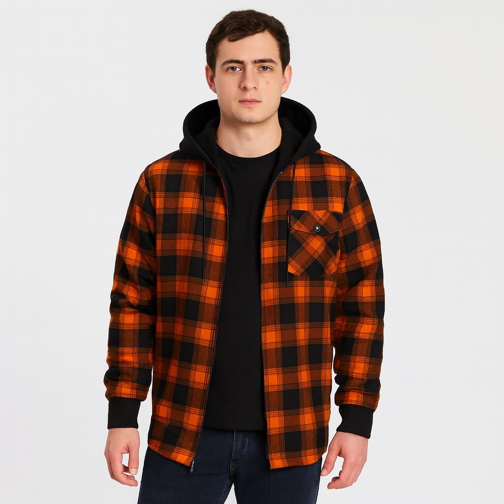 Johan | Gefüttertes Winter-Kapuzenhemd für Herren