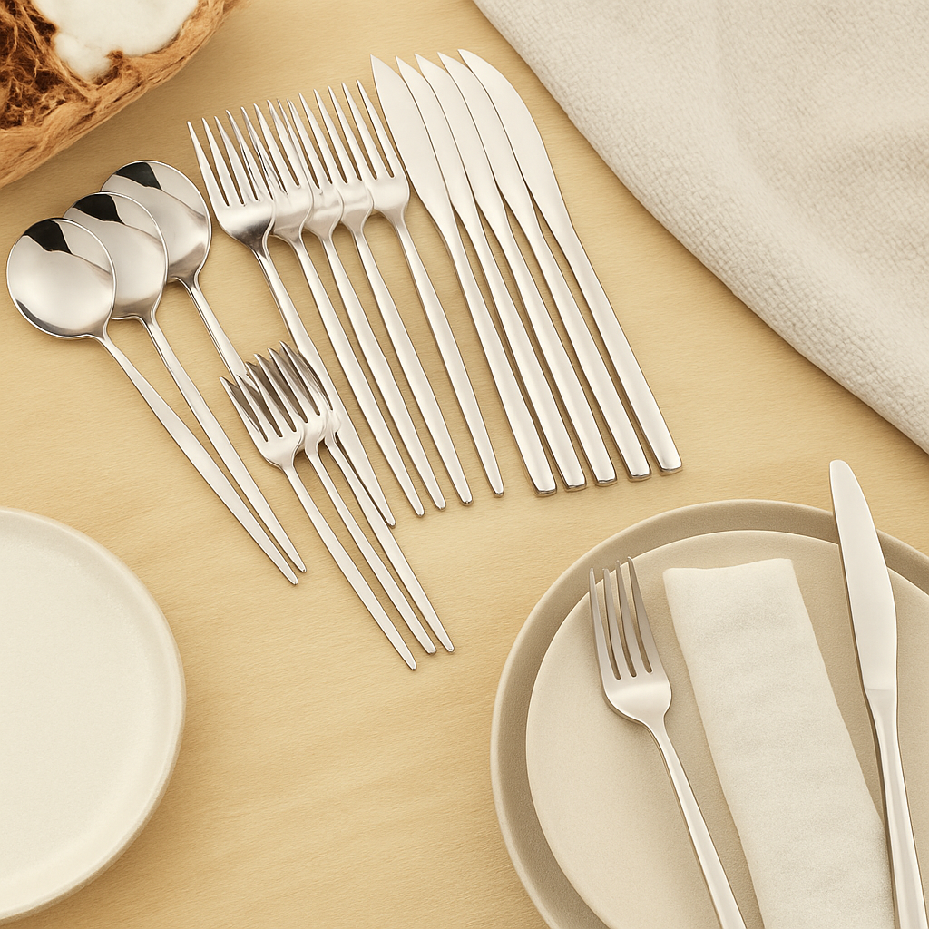 Sterling | Juego de cubiertos de acero inoxidable dorado de 30 piezas