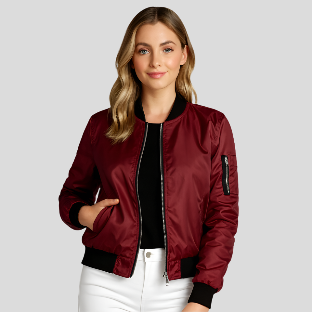 Leichter Damen-Fliegerjacke Sommer – Eleganter Kurzer Mantel