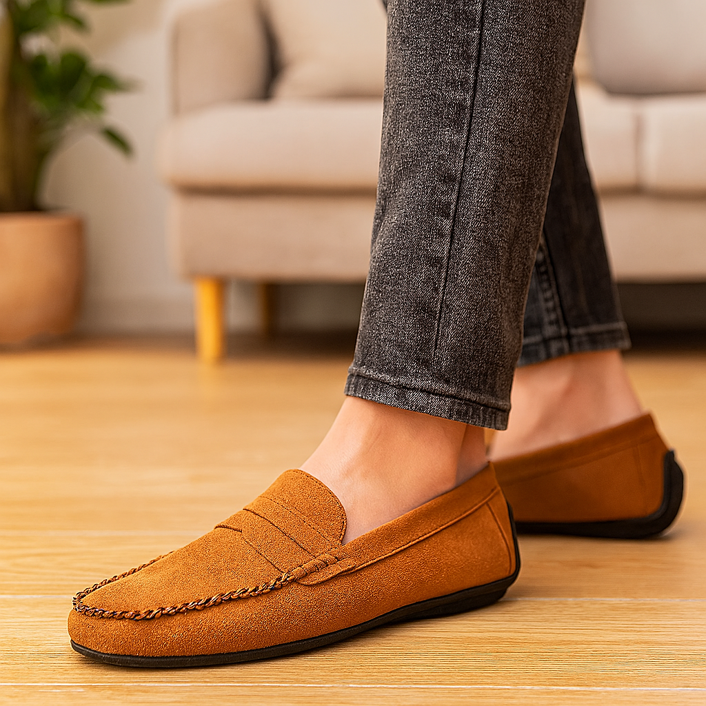 Milano mocasines de cuero para hombre – zapatillas clásicas con suela antideslizante