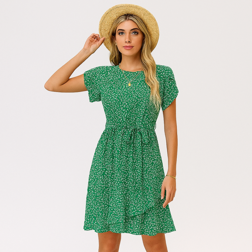 Leichte Sommerkleid – Bequemer Schnitt mit elastischem Bund