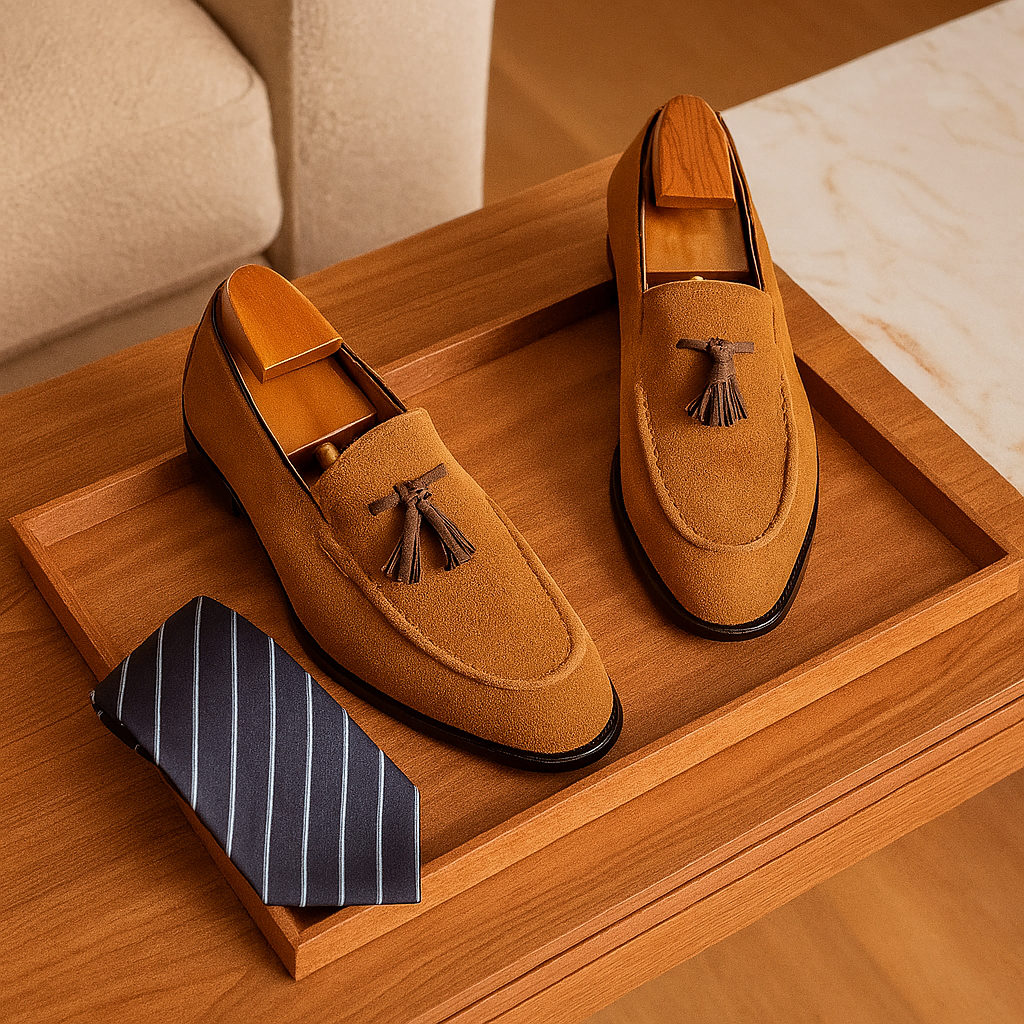 London Wildleder-Loafer – Flexible und stylische Herrenschuhe