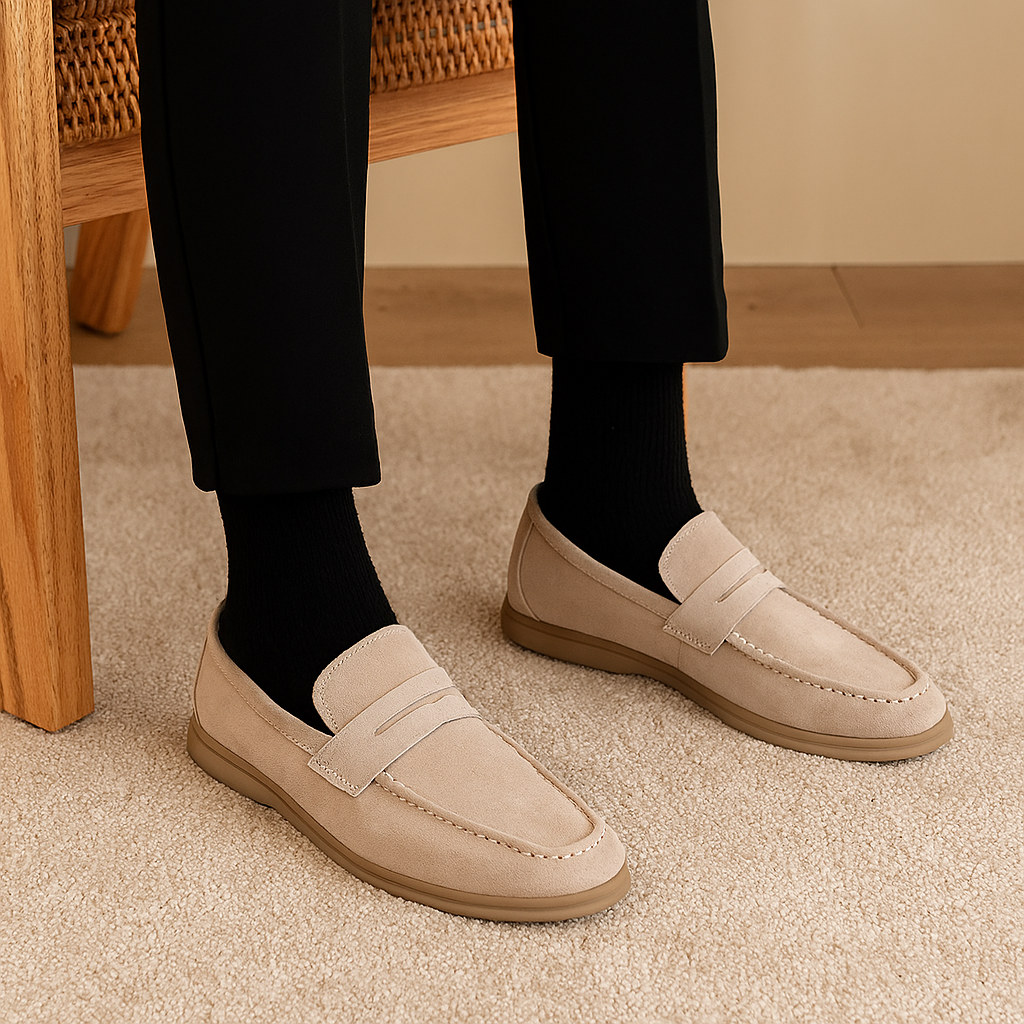 Alsidige business-casual loafers til mænd – stilfulde og enkle slip-on flade sko