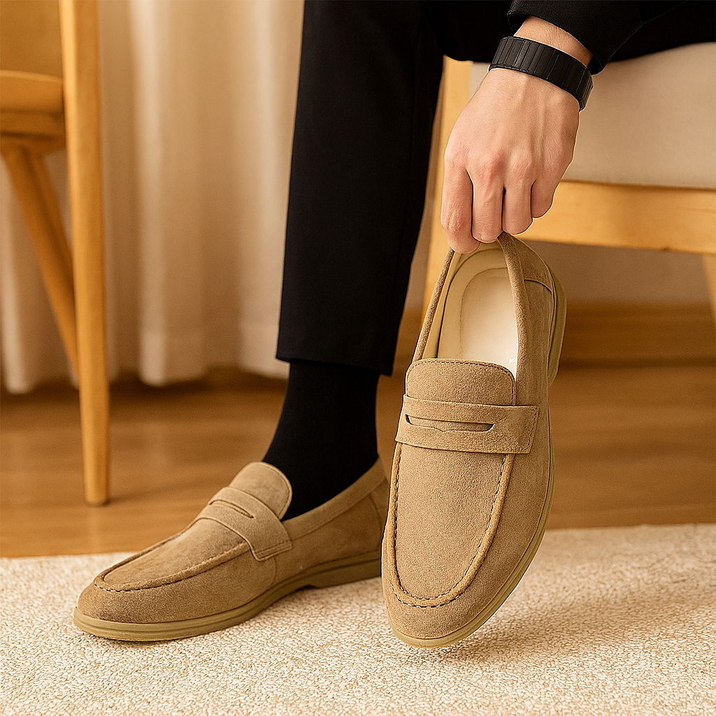 Vielseitige Business-Casual-Loafer für Herren – Stilvolle und schlichte Slip-On-Flats