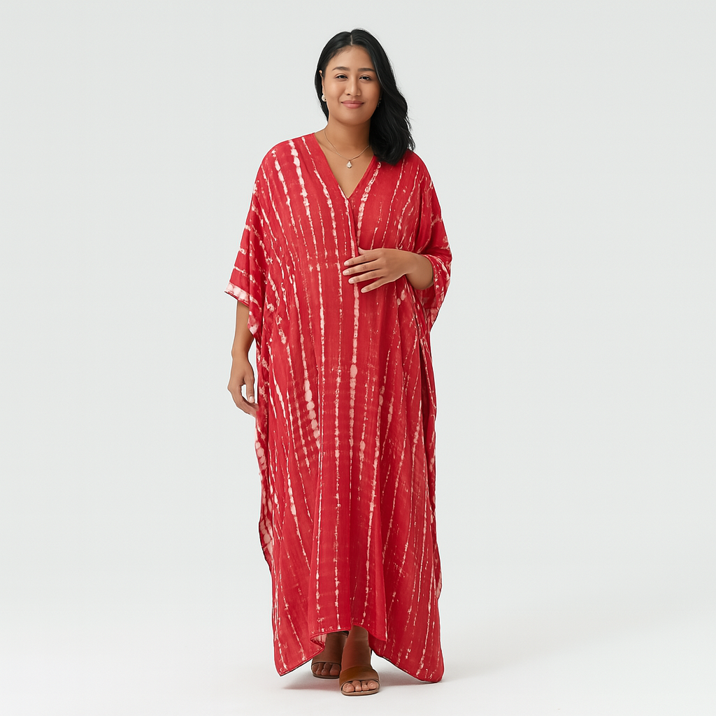 Cassandra - Vestido de playa suelto y veraniego tipo kaftán