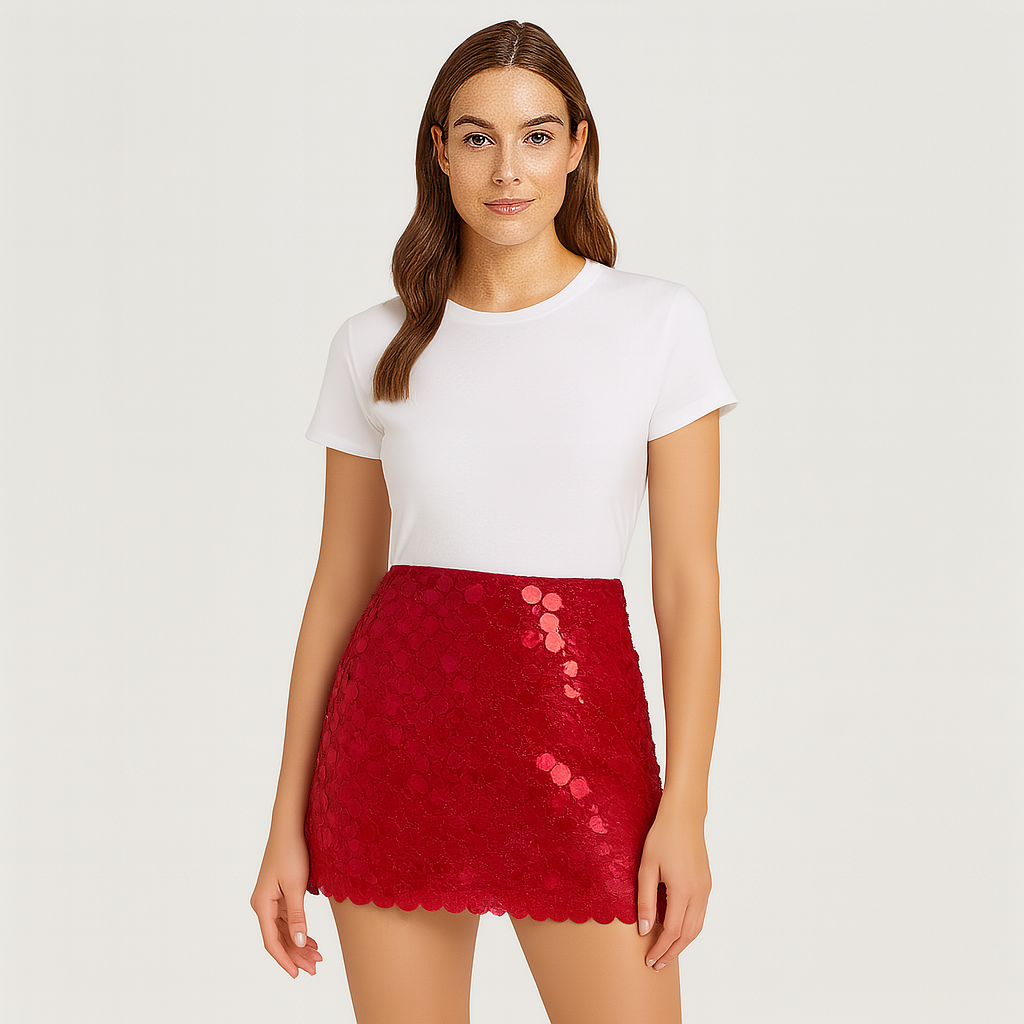 Laura - Glamour Mini Paillettenrock