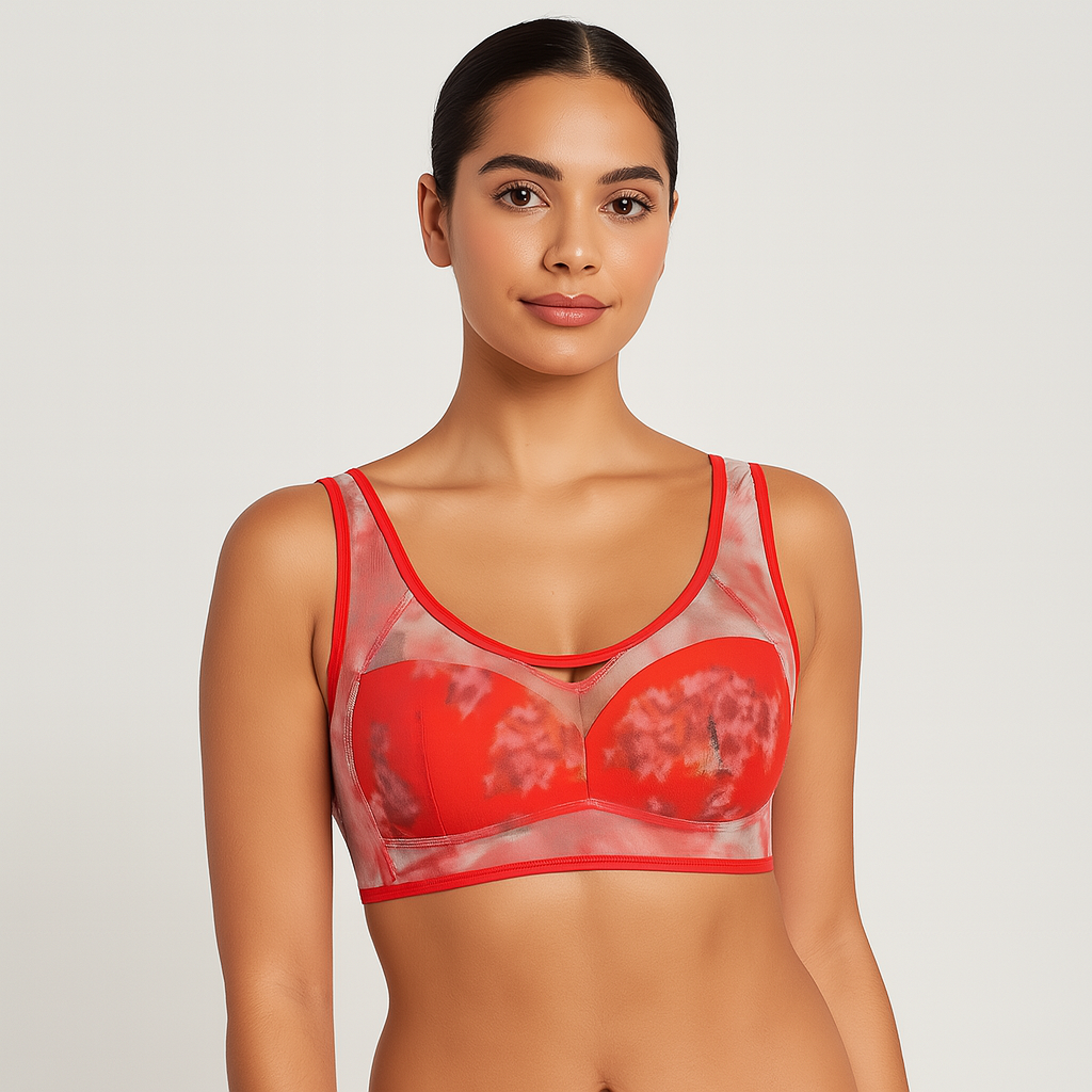 Pia-Sophie | Sujetador refrigerante de seda con aroma a brisa floral