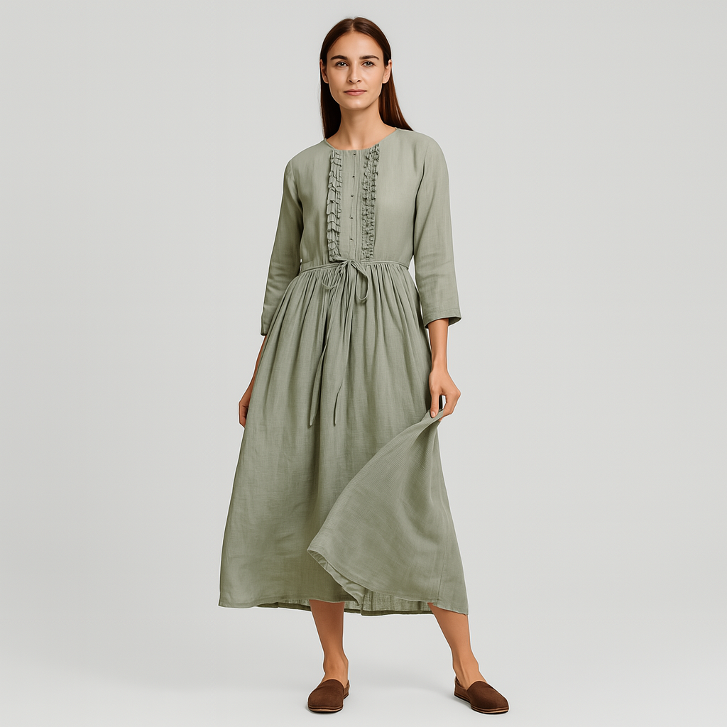 Amarie - Elegantes Leinenkleid