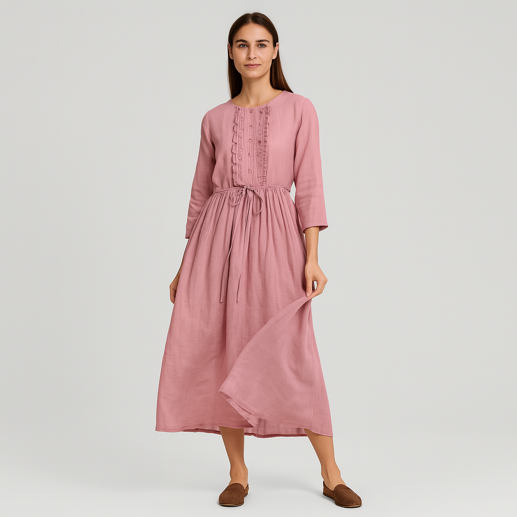 Amarie - Elegantes Leinenkleid