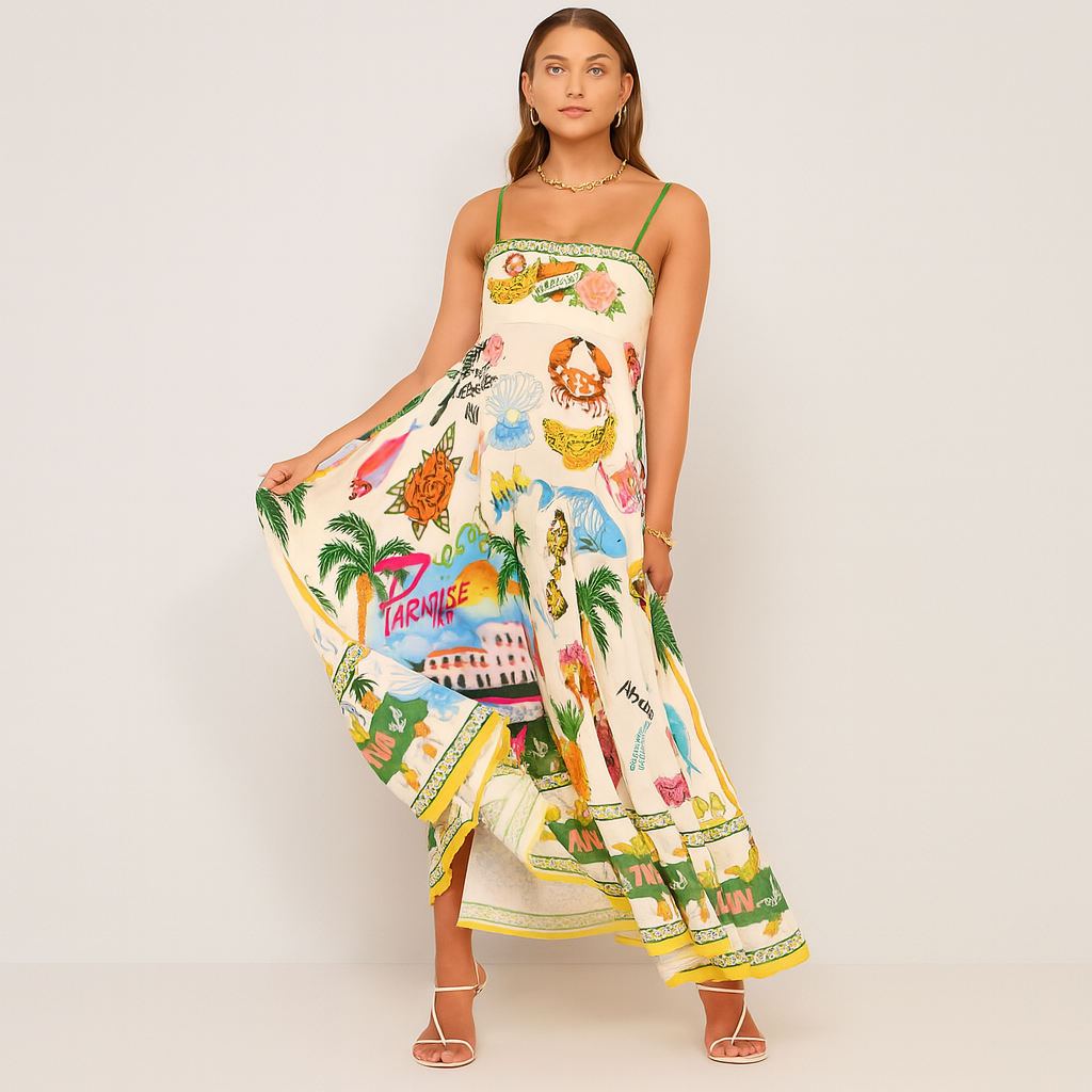Frigg - Sommerparadies-Kleid