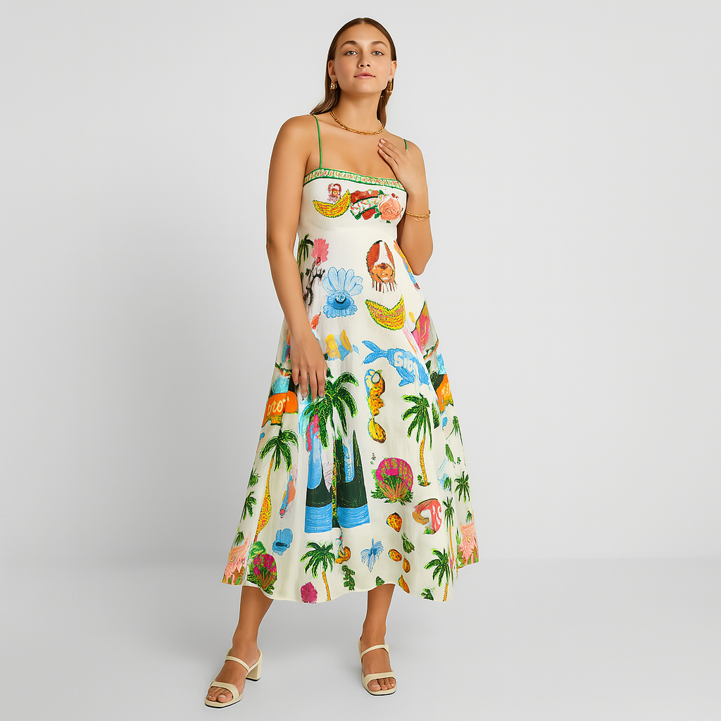 Frigg - Sommerparadies-Kleid