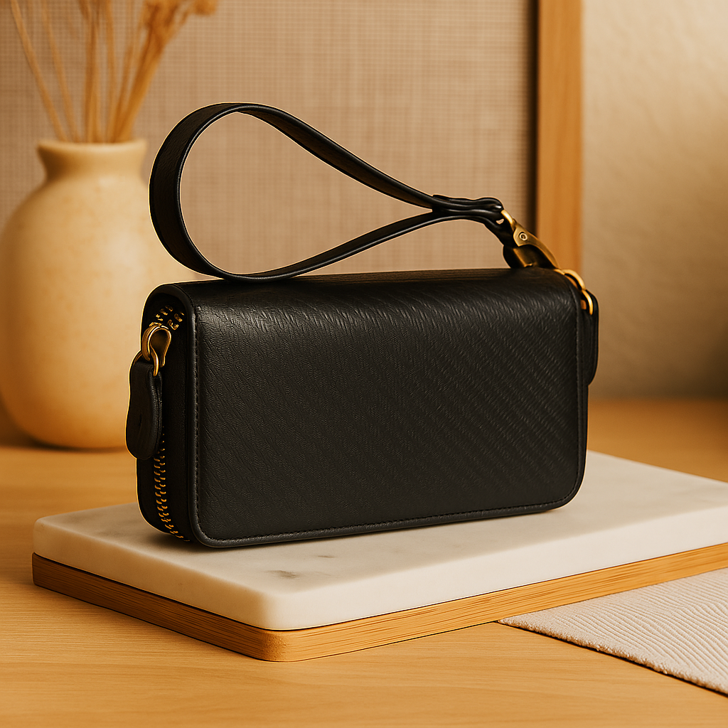 Lange Lederbrieftasche für Männer