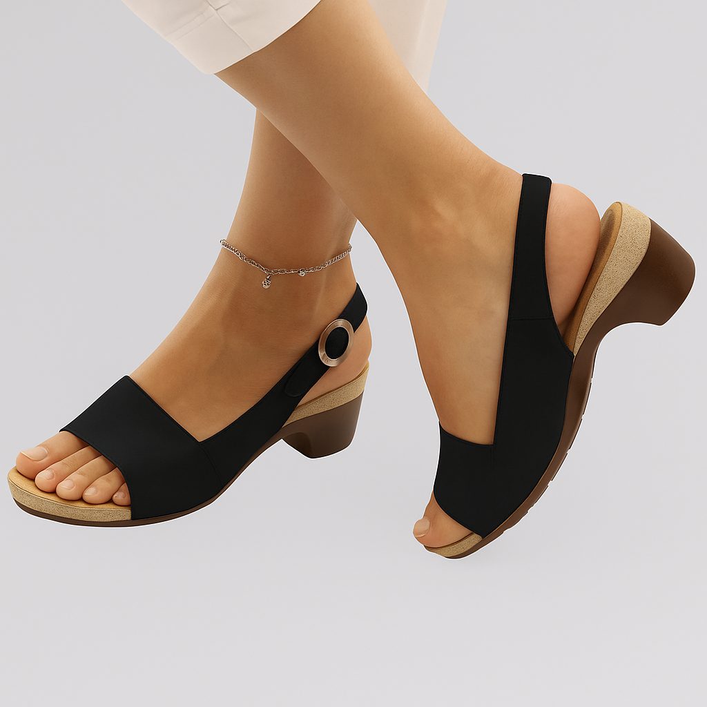 Clarise – Elegante Slingback-Sandalen mit niedrigem Absatz