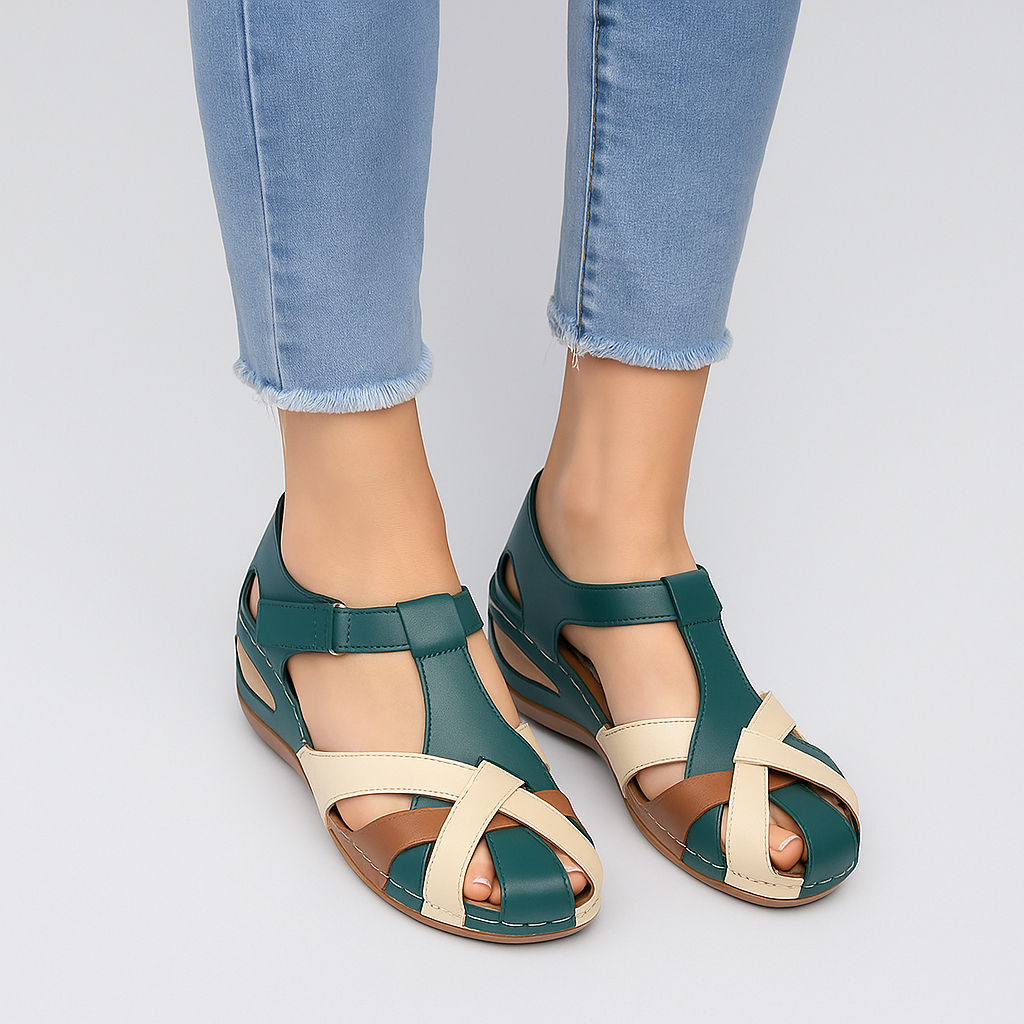 Demi – Elegante Kilesandalen mit Riemendesign und offener Zehe