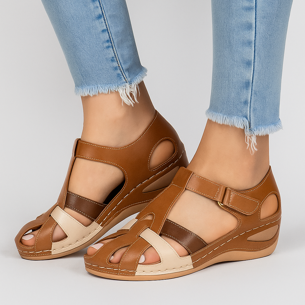 Demi – Elegante Kilesandalen mit Riemendesign und offener Zehe