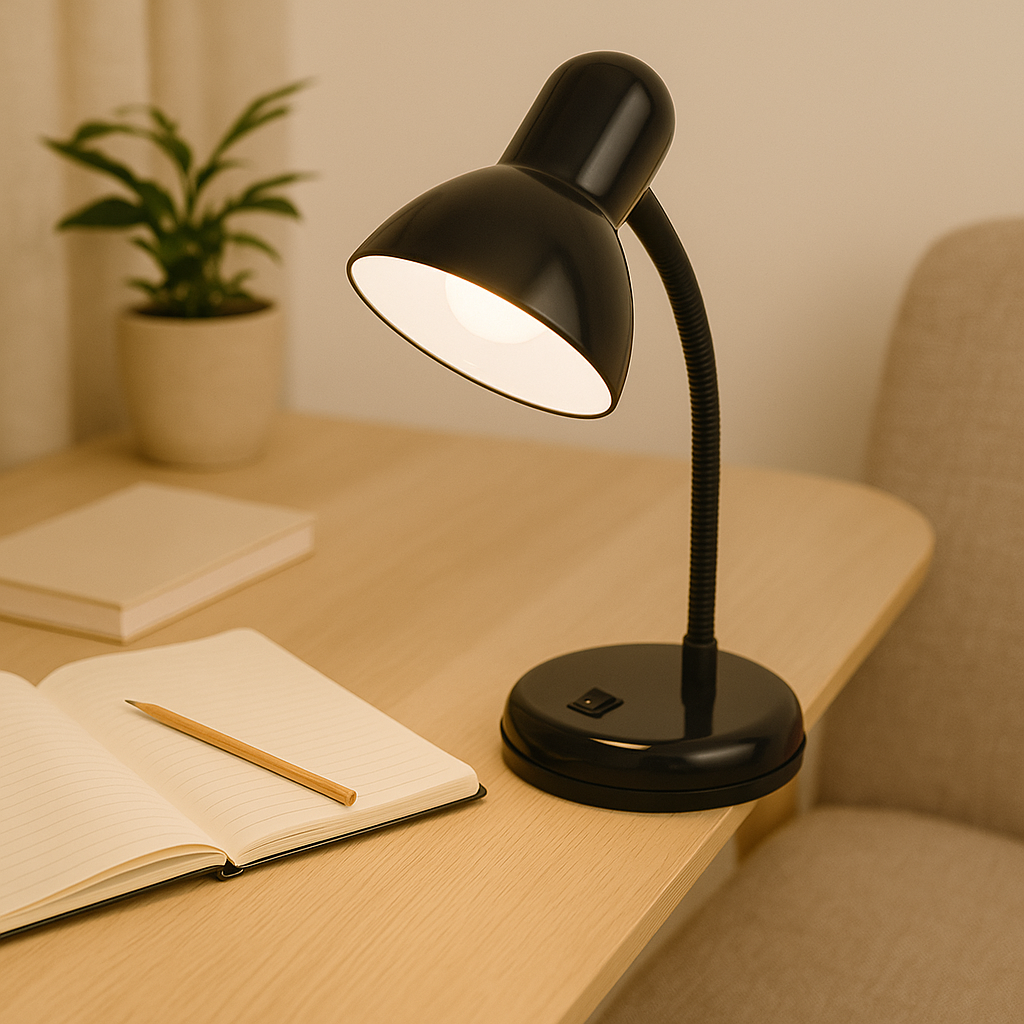 LumaFlex – LED Schreibtischlampe mit 360° verstellbarem Hals und Touchsteuerung