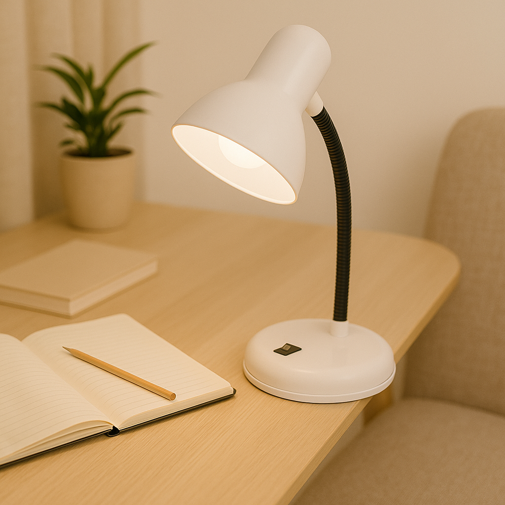LumaFlex – LED Schreibtischlampe mit 360° verstellbarem Hals und Touchsteuerung