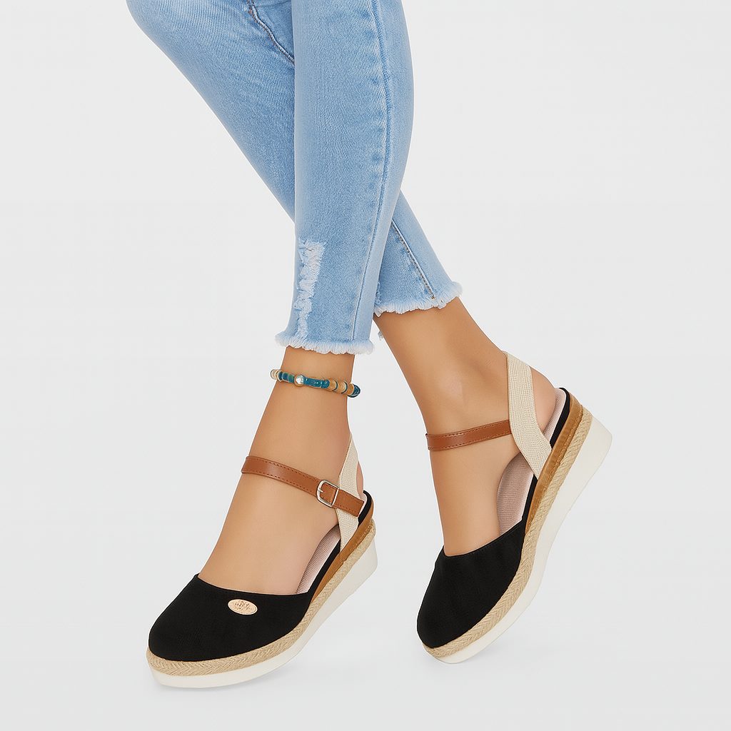 Angie – Elegante Keilsandalen mit Kreuzriemen für Damen