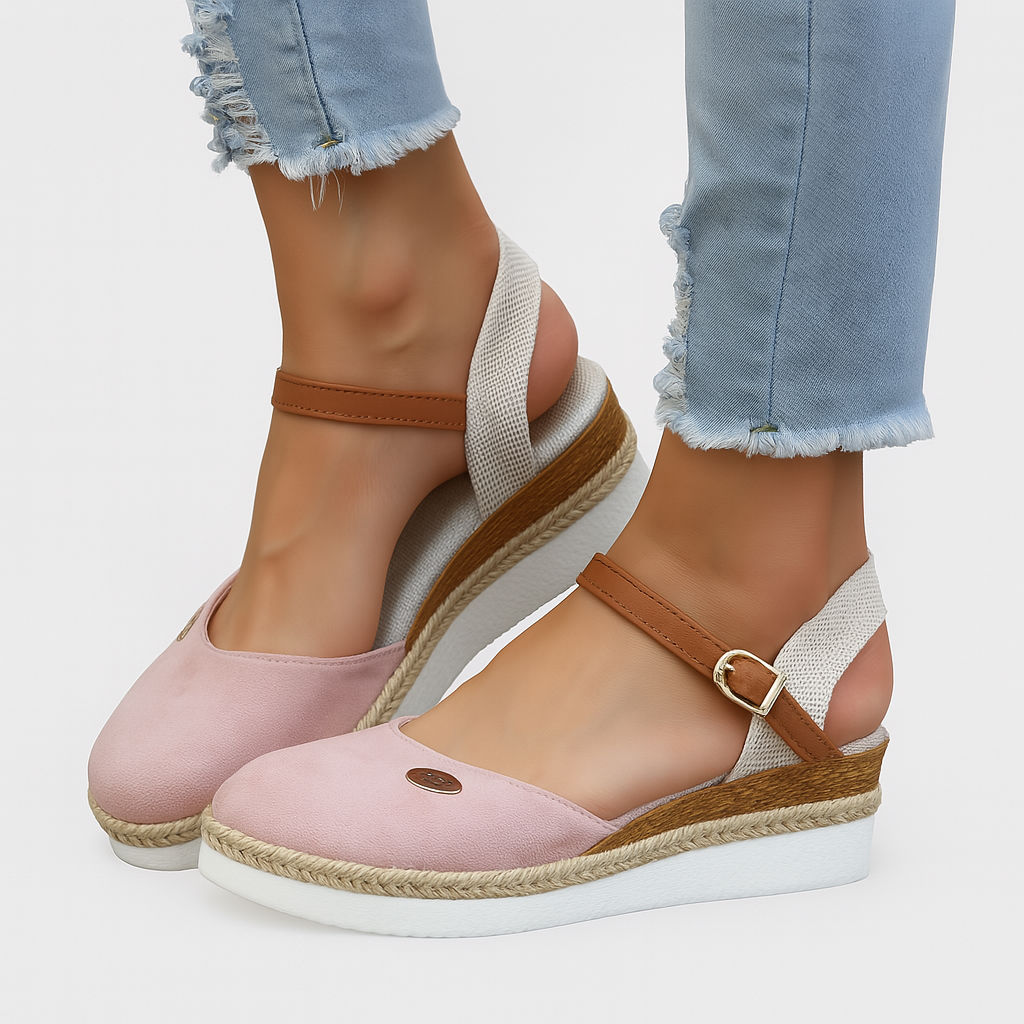 Angie – Elegante Keilsandalen mit Kreuzriemen für Damen