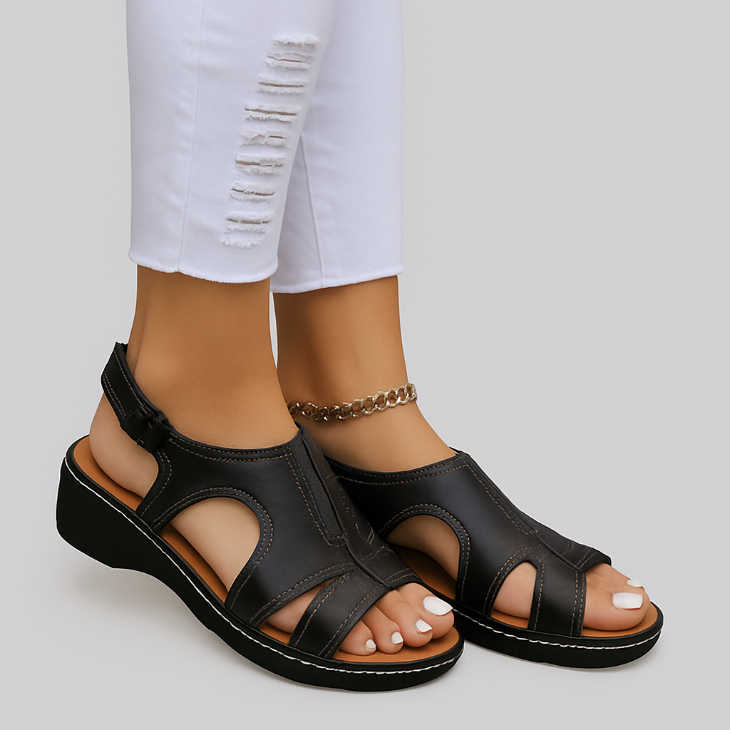 Andie – Offene Sandalen mit Ausschnitten und bequemem Absatz