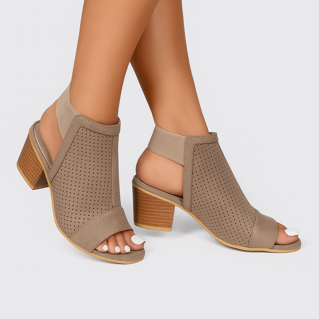 Luna - Robuste Damen-Sandalen mit Absatz