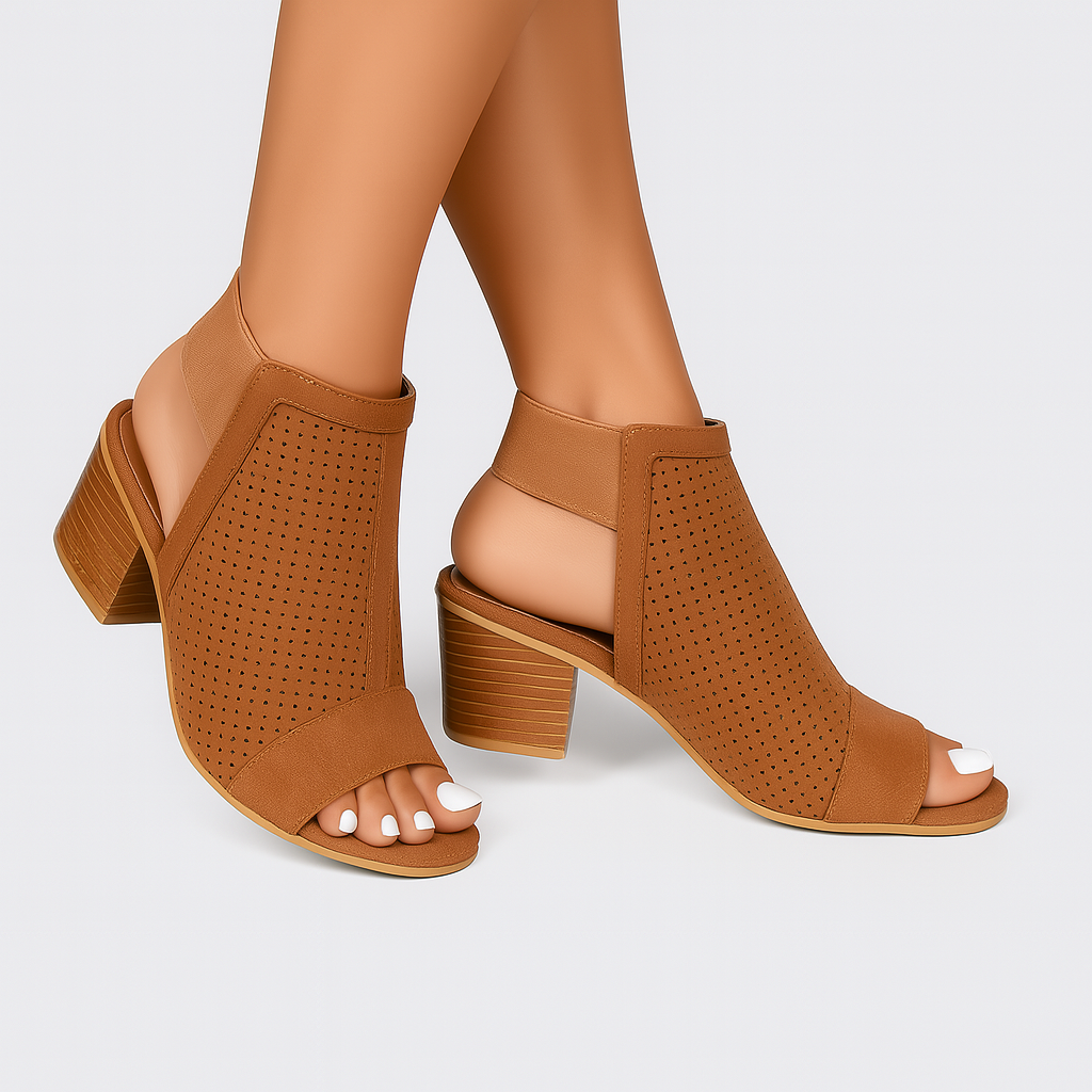 Luna - Robuste Damen-Sandalen mit Absatz