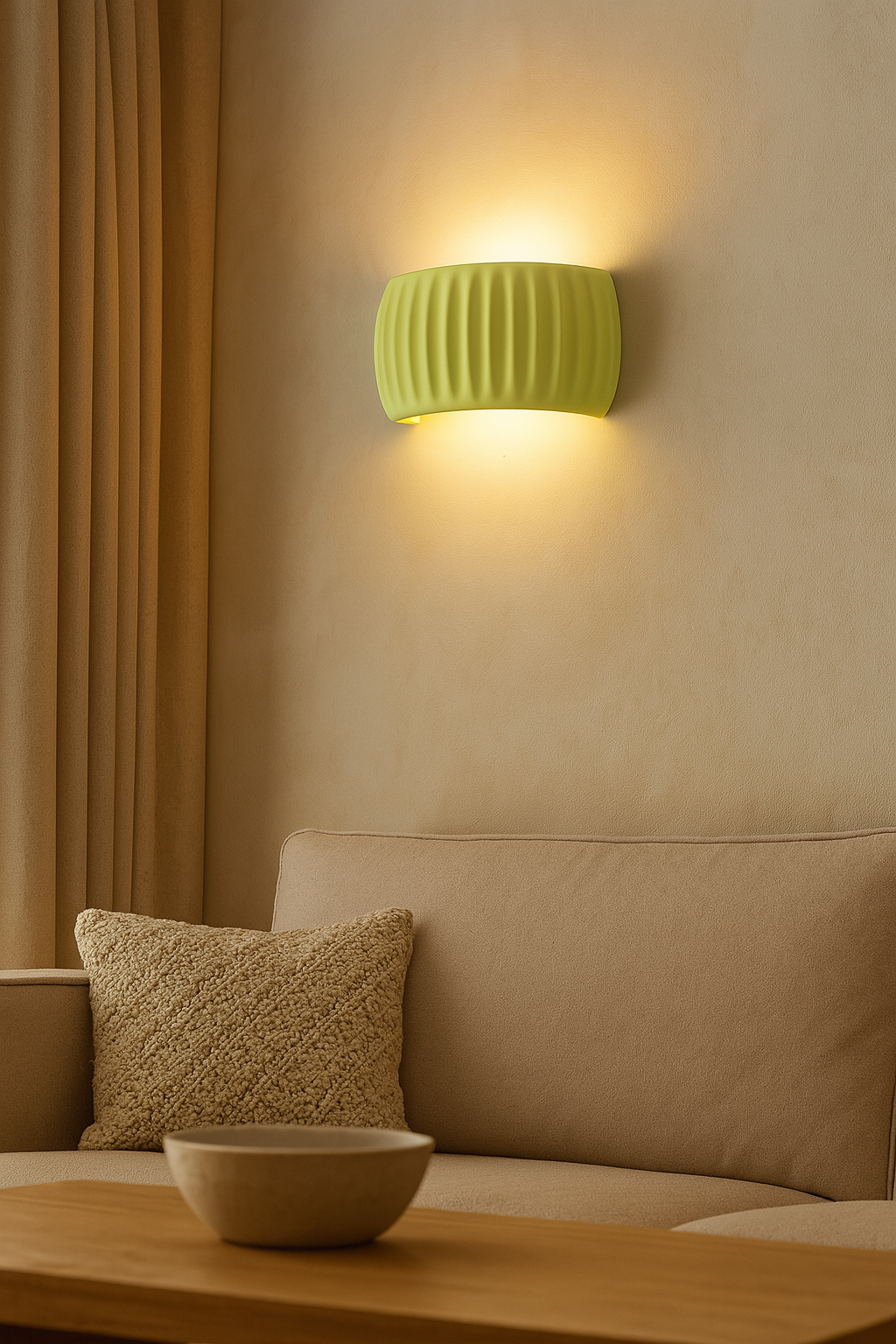 Lumavéa - Elegante Wandleuchte - mit künstlerischer welliger Silhouette