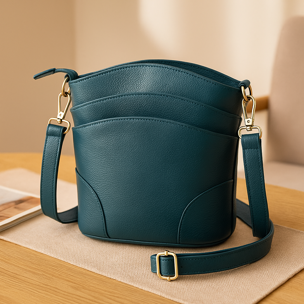 Sandra - Sac épaule en cuir véritable