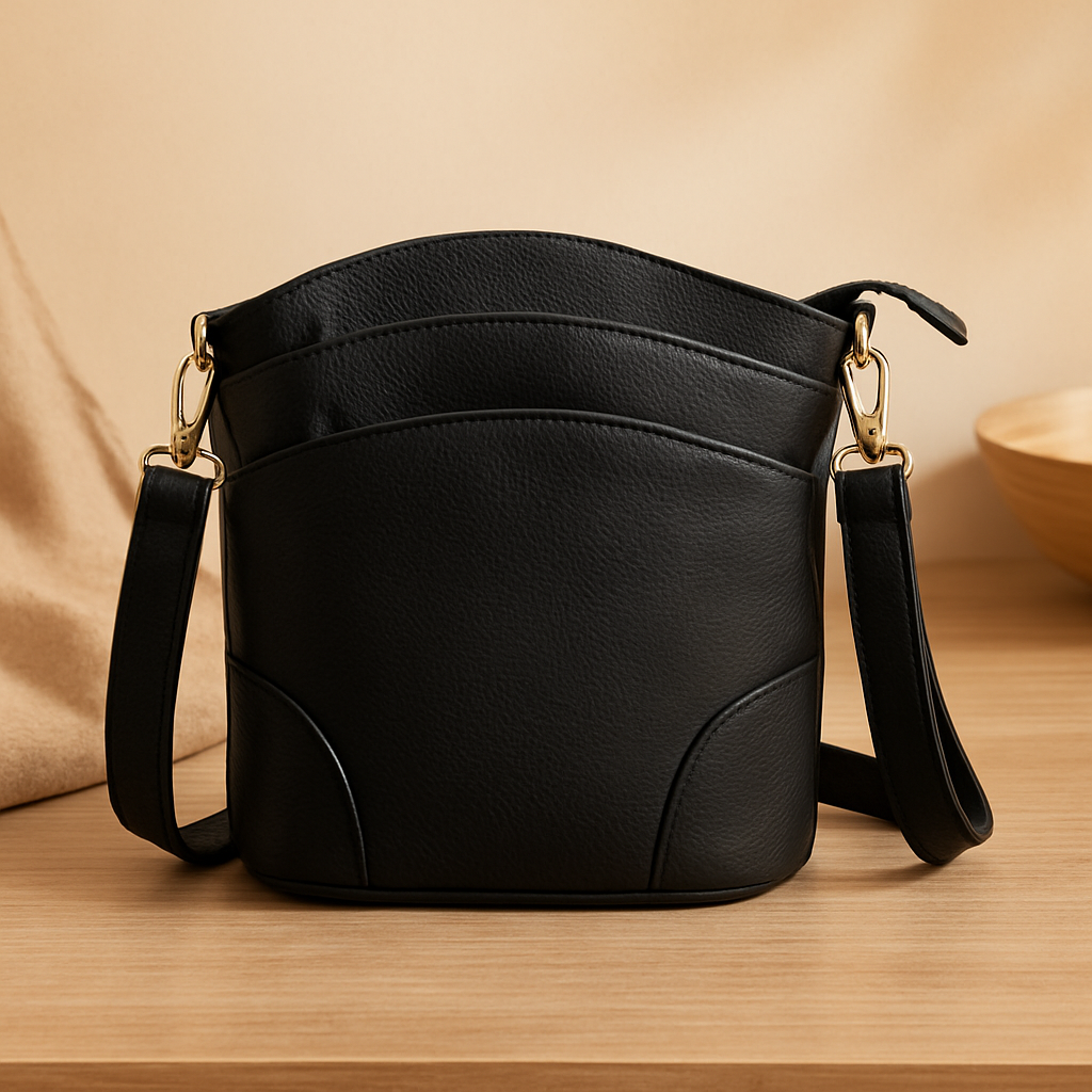 Sandra - Schultertasche aus echtem Leder