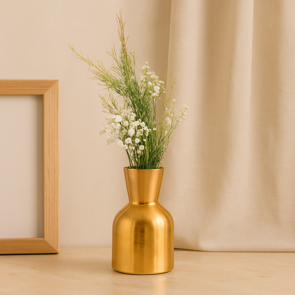 Elarya - Vase mit goldener Strahlkraft
