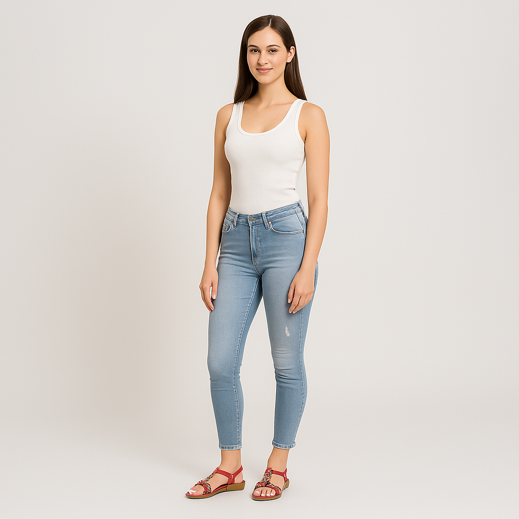 Gretia - Sandalias tipo zapatilla elásticas Boho Chic