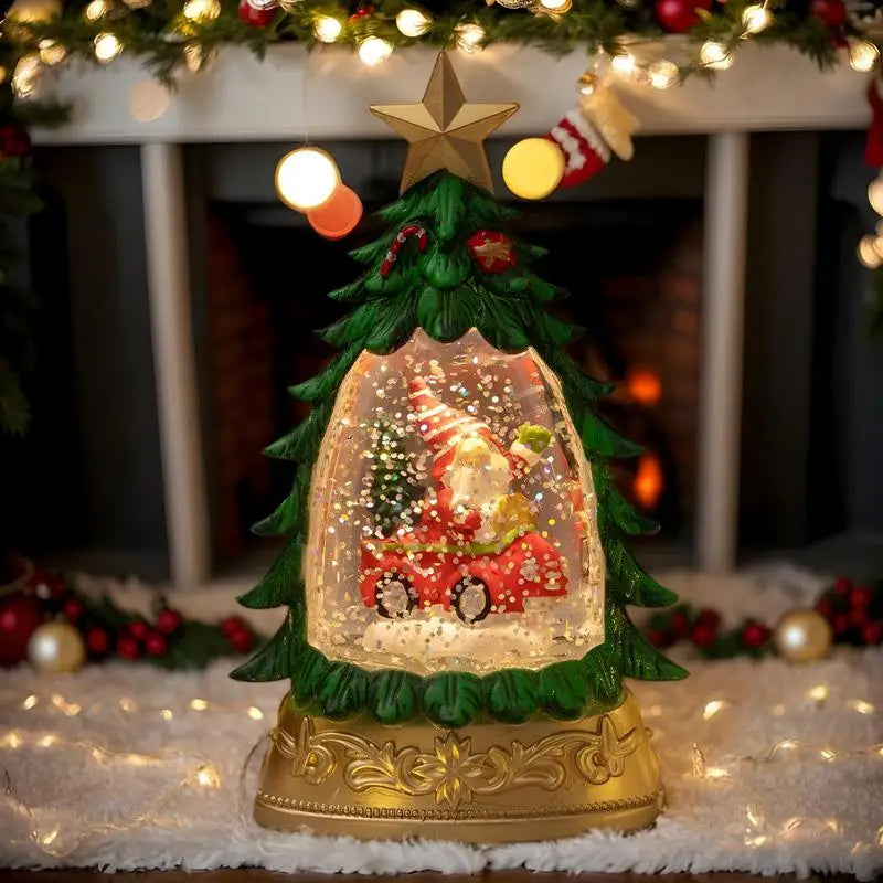 Weihnachts-Kristallkugel Schneeflocken-Licht