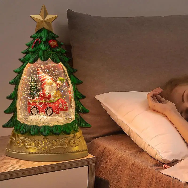 Weihnachts-Kristallkugel Schneeflocken-Licht