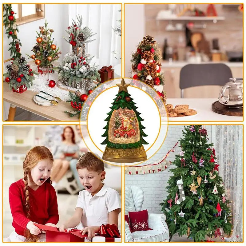 Weihnachts-Kristallkugel Schneeflocken-Licht