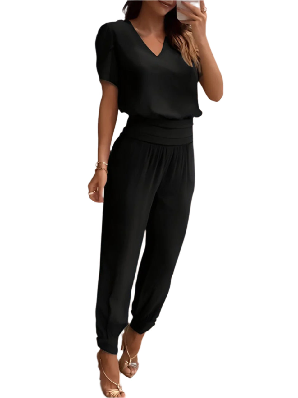 Stephanie - Combinaison colorée avec imprimé papillons