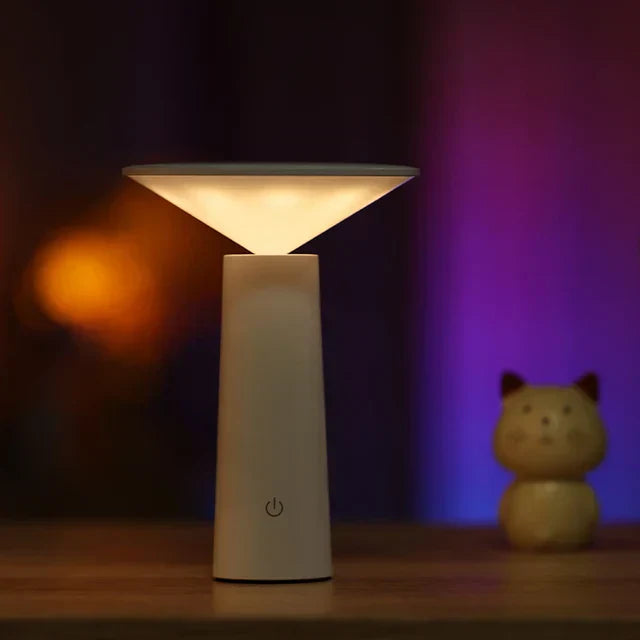 LumiFlex – Verstellbare drahtlose Tischlampe mit 360° Rotation