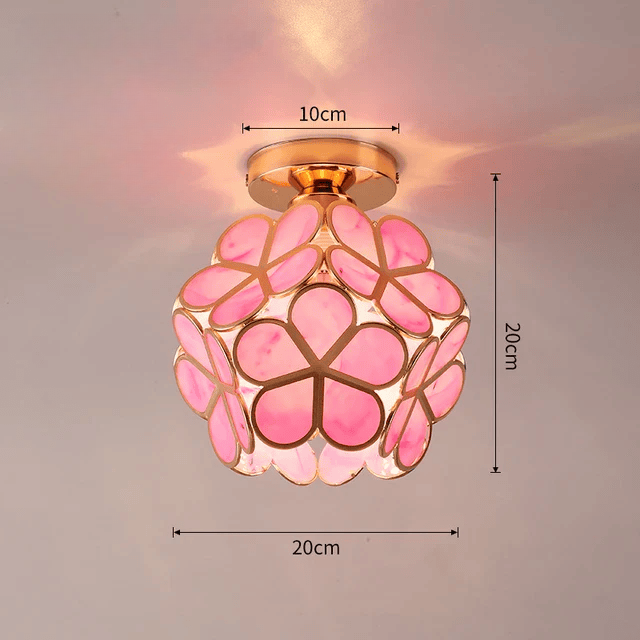 Ethereal Blossom - Stehlampe mit Kristallblättern