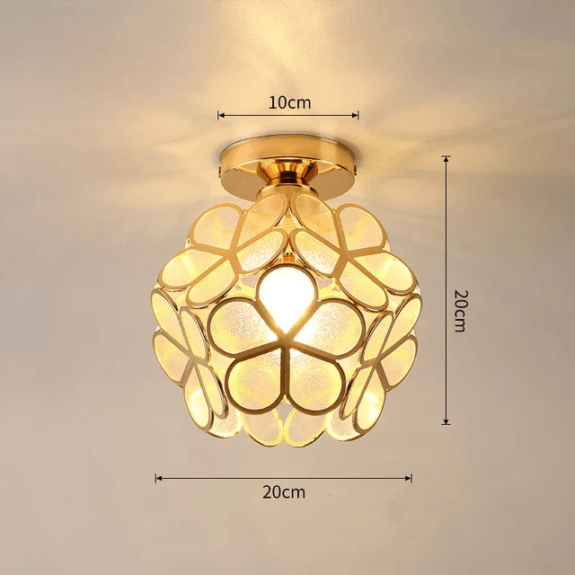 Ethereal Blossom - Stehlampe mit Kristallblättern