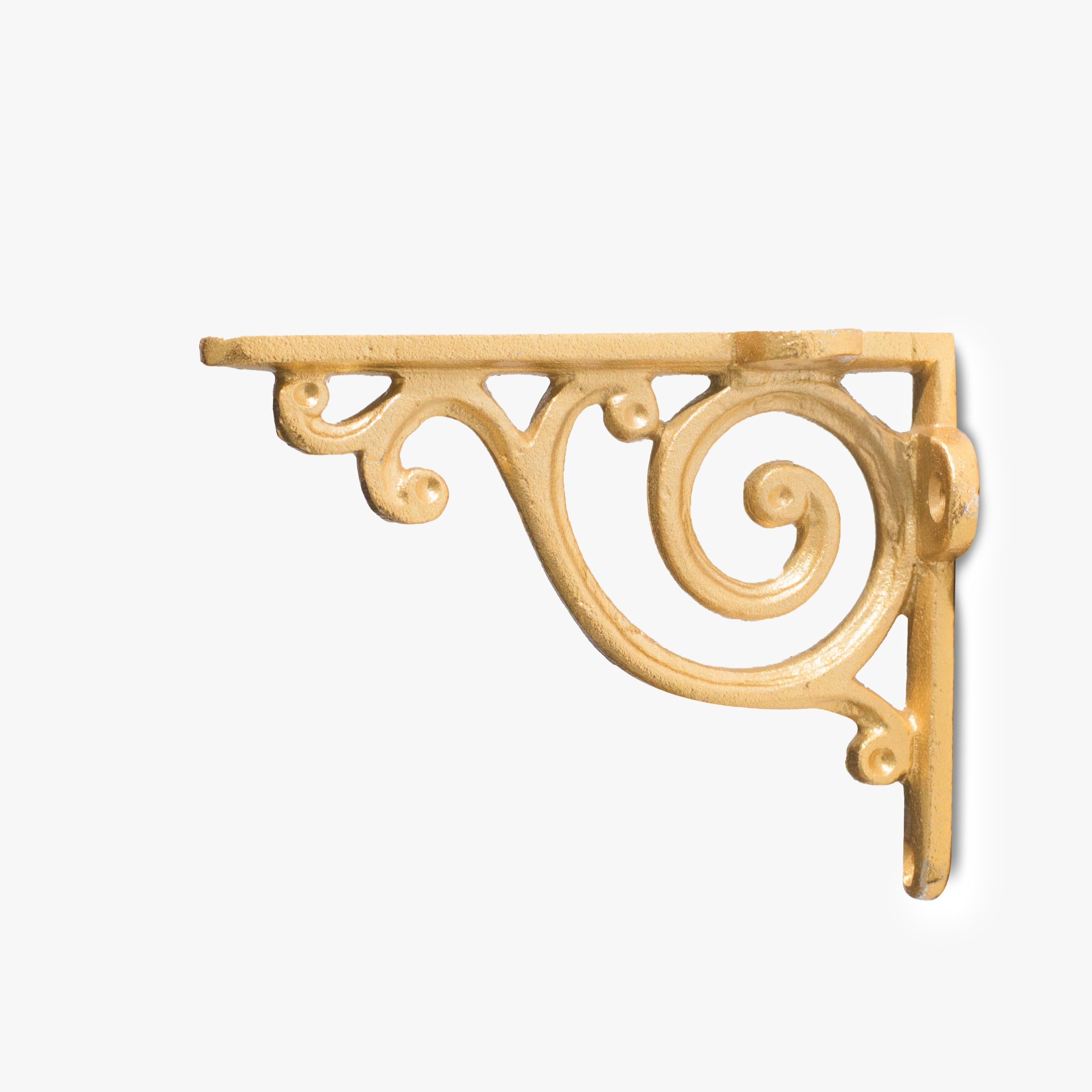 Glorine - Soporte de pared en espiral victoriano dorado