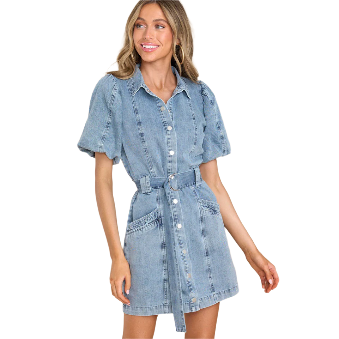 Bernice - Hyggelige Denimkleid