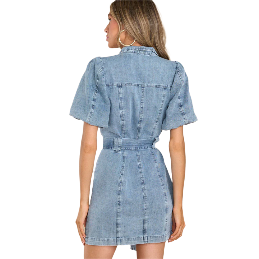 Bernice - Hyggelige Denimkleid